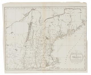 RUSSELL, John C. (ca 1750-1829) Map of the Northern, or New England States of America... London, 1795.