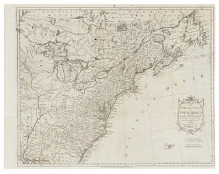 KITCHIN, Thomas (c.1784) Map of the United States in North America... [London,] 1 May 1783.