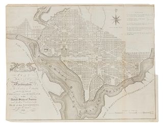 [RUSSELL, John C. (ca 1750-1829)] Plan of the City of Washington in the Territory of Columbia... [London, 1795].