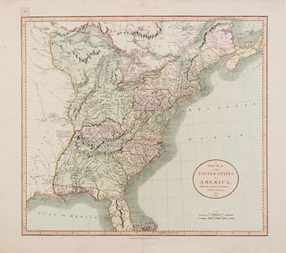 CARY, John (ca.1754-1835) A New Map of the United States of America, from the latest authorities. London, 1806.