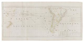 [SOUTH PACIFIC; SOUTH ATLANTIC] LAURIE and WHITTLE. Chart...South Sea... / ...South America... London, 12 May 1794.