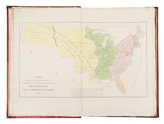 BUCHON, Jean-Alexandre (1791-1846) Atla geographique, statistique, historique, et chronologique des deux-Amerique... Paris, 1