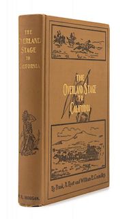 ROOT, Frank. The Overland Stage to California. Topeka, 1901. FIRST EDITION, SIGNED BY THE AUTHOR.