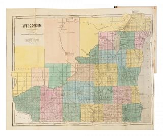 [WISCONSIN] A Groups of works about Wisconsin. Together, 2 works in 5 volumes.