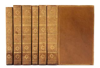 [BINDINGS] - LENOIR, Alexandre (1761-1839) Musee des monuments francais. Paris, 1800-1803. 6 volumes.