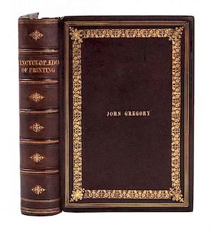 RINGWALT, Luther J. American Encyclopaedia of Printing. Philadelphia, 1871. FIRST EDITION.