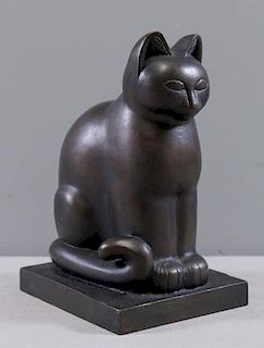 FIENE, Paul. Bronze Cat.