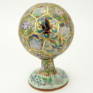 Early to Mid 20th Century Chinese Cloisonné Enamel Hat Stand.