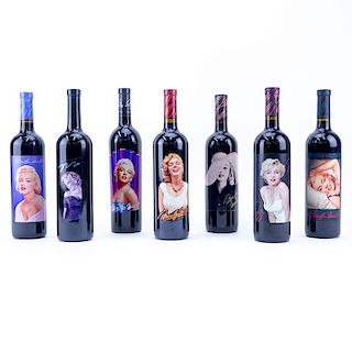 Seven (7) Bottles Marilyn Merlot by Nova Wines, Napa Valley, CA.