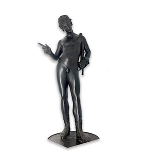 A 19th Century Bronze Sculpture of Narcissus