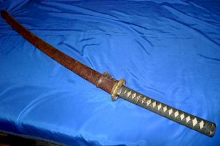 WWII Japanese Army Samurai Officer Sword on singed