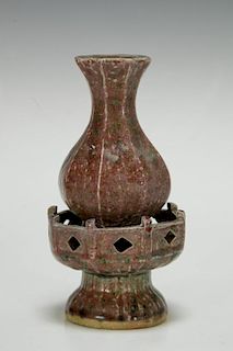Pair of Dou Cai Porcelain Vases