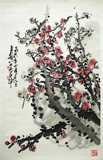 Chinese Ink/Color Painting on Paper, Signed