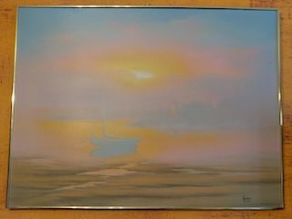Oil on canvas signed by Kenneth F.Auchman