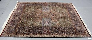 Modern Handmade Indo Persian Roomsize Carpet.