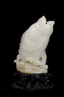 Chinese Jade Carving of Two Fish