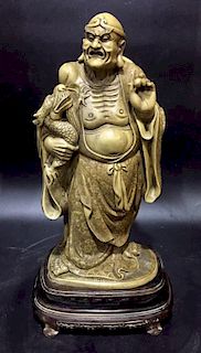 Chinese Soapstone Carved Lohan