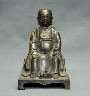 Chinese Bronze Figure, Marked