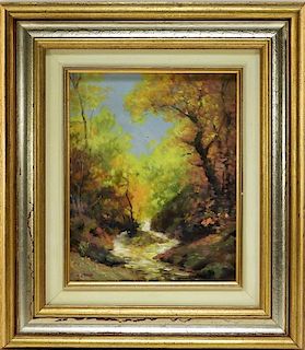 Attrib. Woodhull Adams Impressionist Landscape