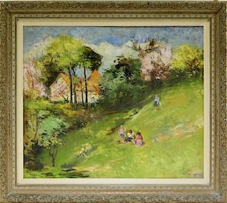 Laszlo Csupor O/C Impressionist Landscape Painting