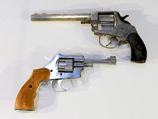 2 Antique Revolver 22 Caliber Pistol Hand Guns