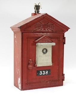 Vintage Gamewell Cast Metal Fire Alarm Box