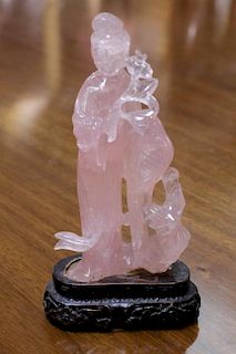 19th C. Chinese Rose Quartz of a Beauty