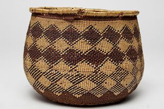 Antique Native American Hupa / Yurok Basket