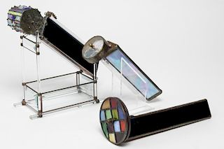 Kaleidoscopes, Art Glass, 3 Large Examples