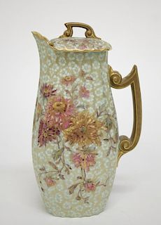 Limoges Porcelain Art Nouveau Pitcher, by Ovington