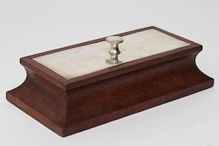 Cigar Humidor with Sterling Silver Lid, by Fradley