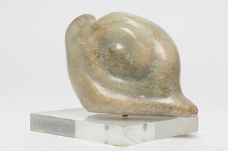Modern Carved Alabaster Sculpture of a Snail