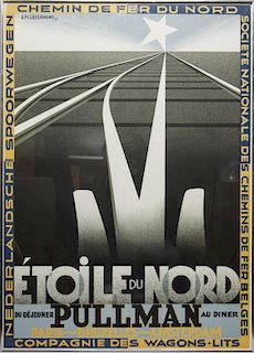 French Art Deco Travel Poster, Later Print