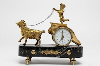Elgin Antique Neoclassical Ormolu Table Clock