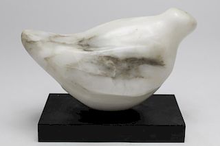 Mid-Century Modern Carved Marble Bird Sculpture