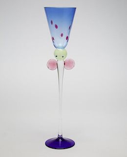 Murano Venetian Glass Modernist Drinking Goblet