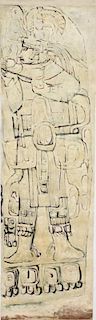 Mesoamerican School- Tempera on Canvas