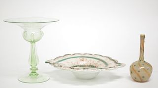 Murano Venetian Glass- 3 Hand-Blown Articles