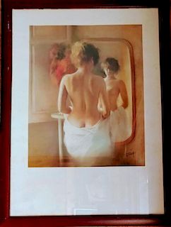 Domingo Alvarez signed Print of the nude