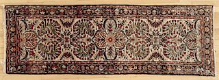 Semi-antique Persian carpet, 7'10'' x 2'8''.