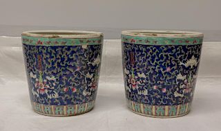 Pair of Chinese Porcelain Planters