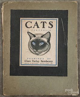Clare Turley Newberry (American 1903-1970), Cats a Portfolio, fourteen lithographs, pub. 1943, 14''