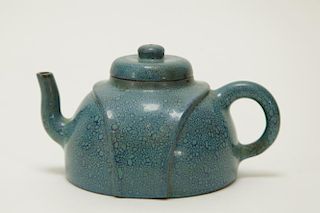 Chinese Robin-Egg Teapot