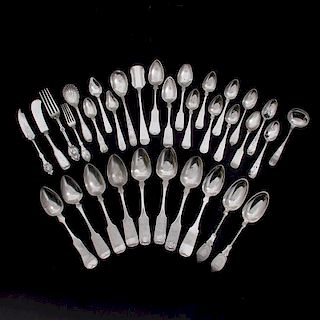 American Coin Silver Flatware, Lot of Thirty-Two