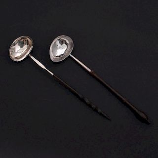 Georgian Sterling Toddy Ladles, Lot of Two