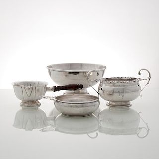 American and Irish Sterling Hollowware, Lot of Four