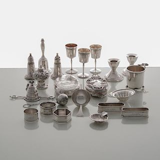 Sterling Tablewares and Accessories, Lot of Twenty-Two