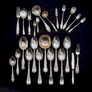 Towle Sterling and Coin Silver Flatware, Lot of Twenty-Five