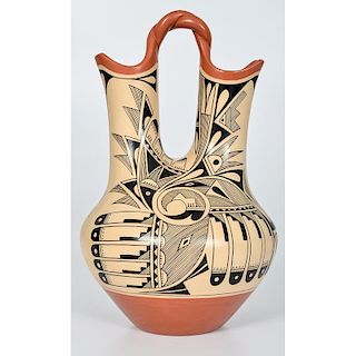 Mary Madalena (Jemez, 20th century) Wedding Pottery Jar