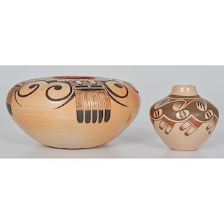 Nampeyo Family Hopi Pottery Jars